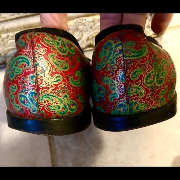 PAISLEY PRINTED LEATHER LOAFER - Picture 3 of 5